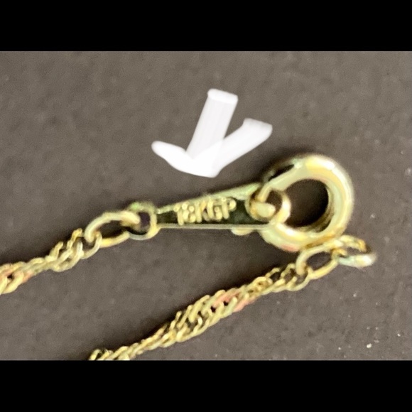 18K Gold Filled Necklace 18” Long - Picture 2 of 6
